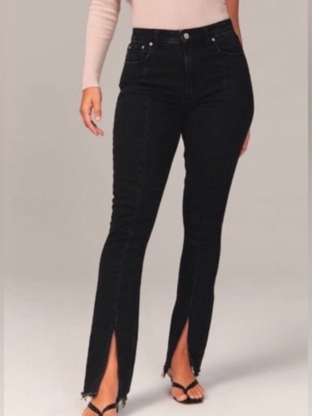 2/$30 Abercrombie & Fitch Jeans Black The Skinny High Rise Womens 29/8